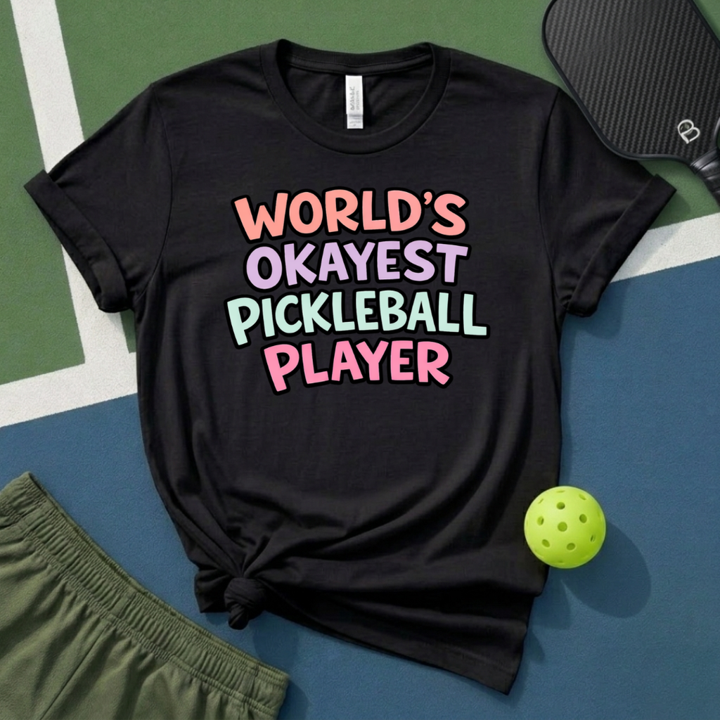 World's Okayest Pickleball Player T-Shirt