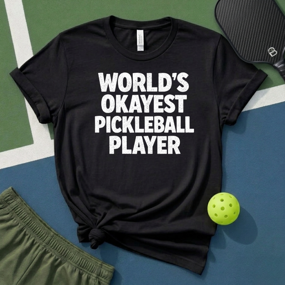 World's Okayest Pickleball Player T-Shirt