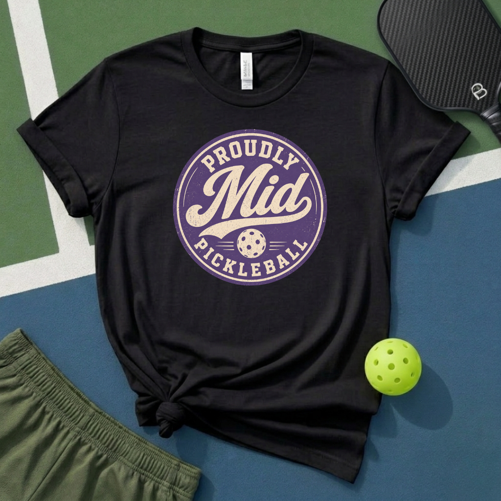 Proudly Mid Pickleball T-Shirt