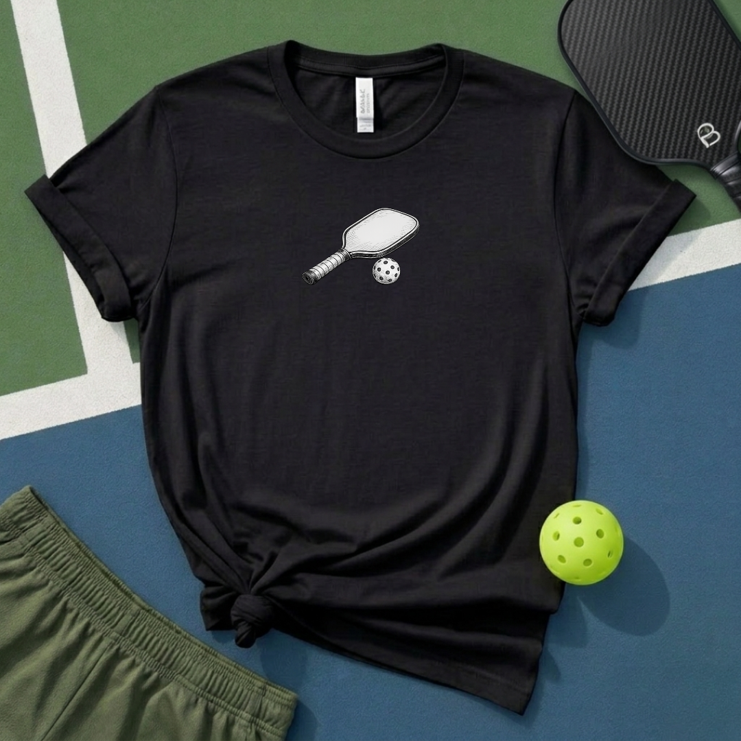 Pickleball Pencil Drawn T-Shirt