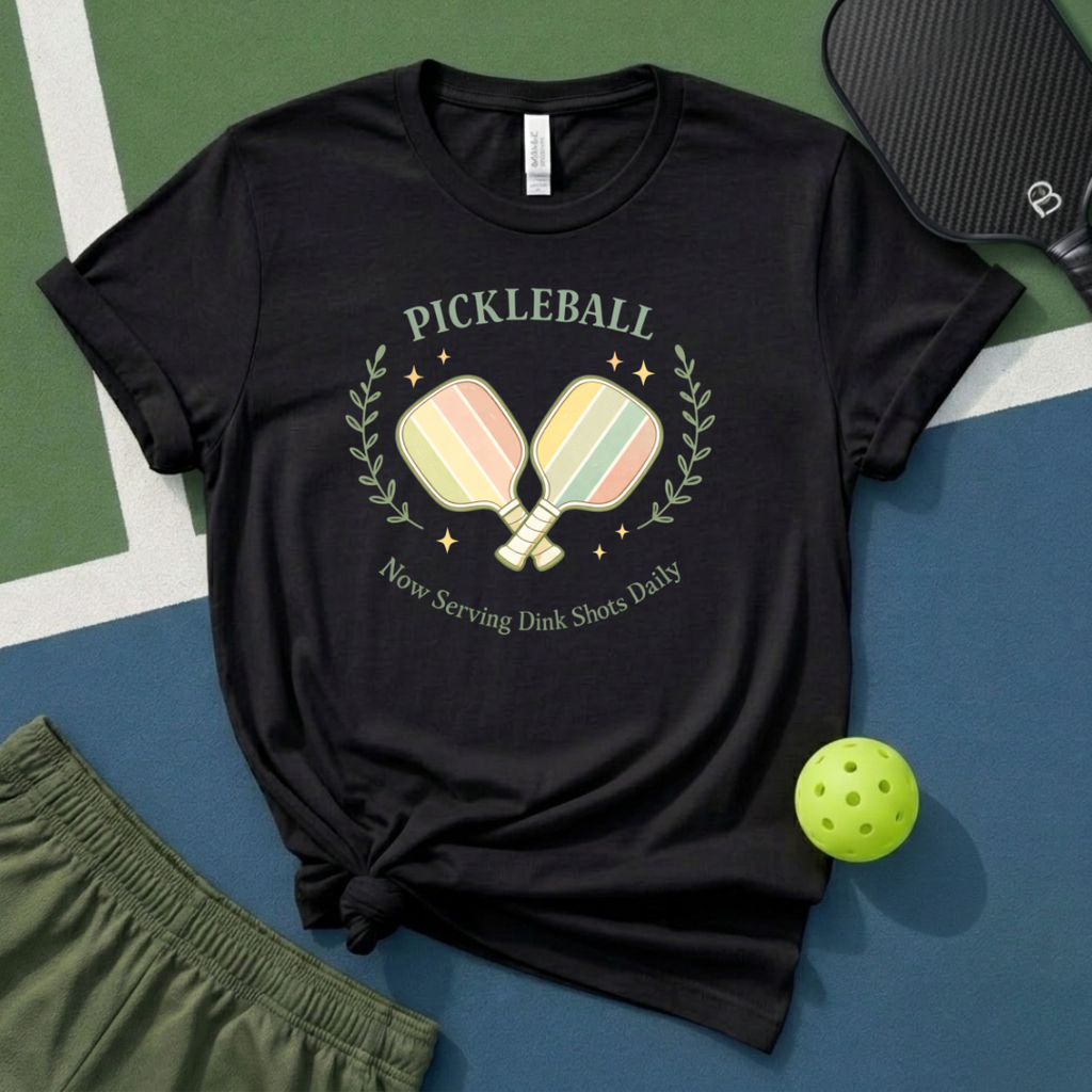Pickleball Now Serving Dink Shots Daily T-Shirt