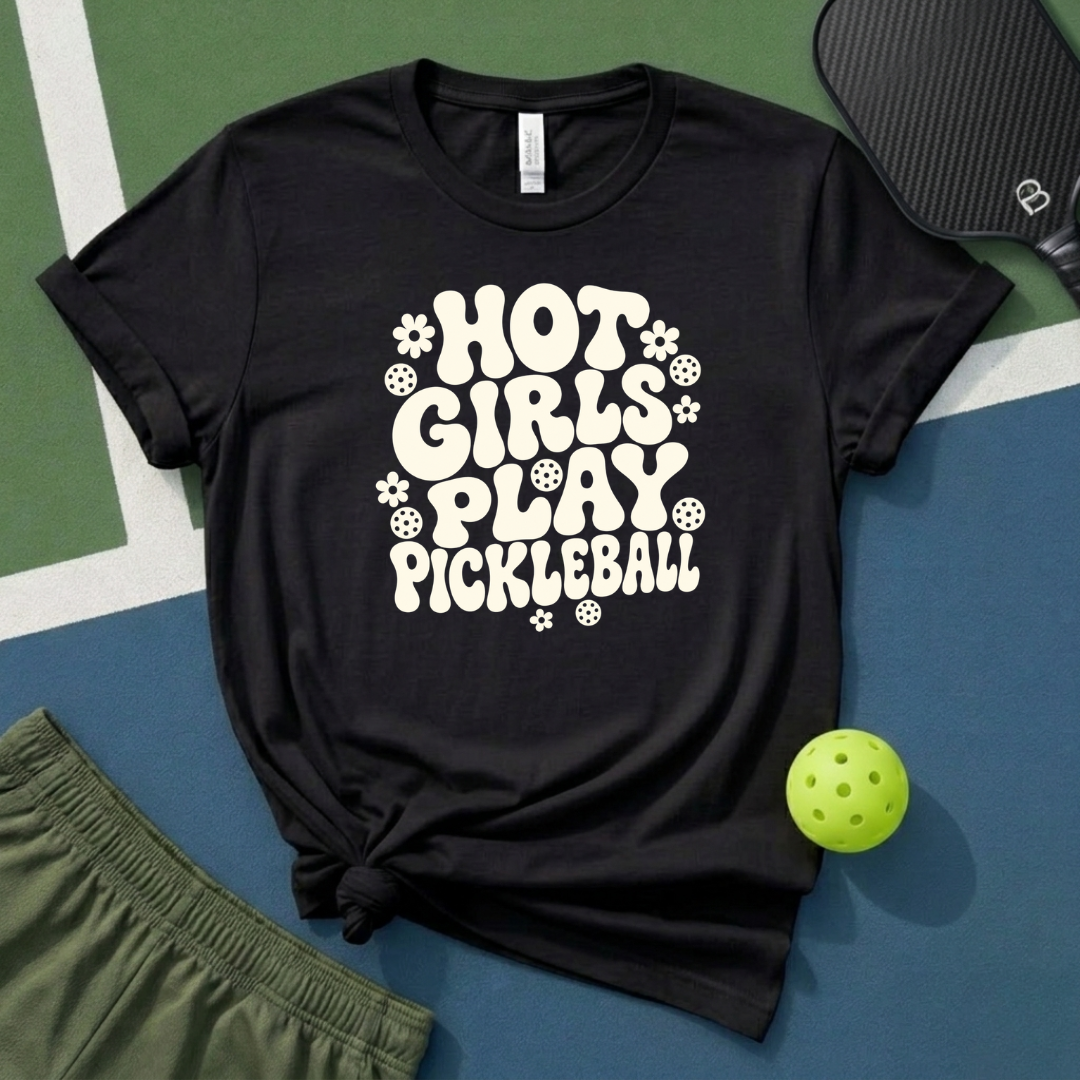 Hot Girls Play Pickleball T-Shirt