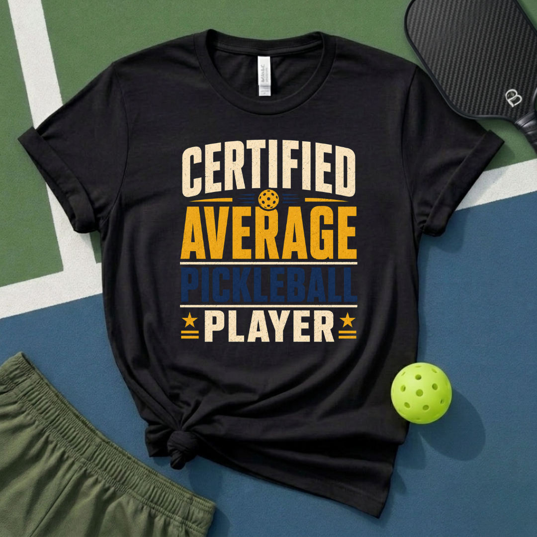Certified Average Pickleball Player T-Shirt
