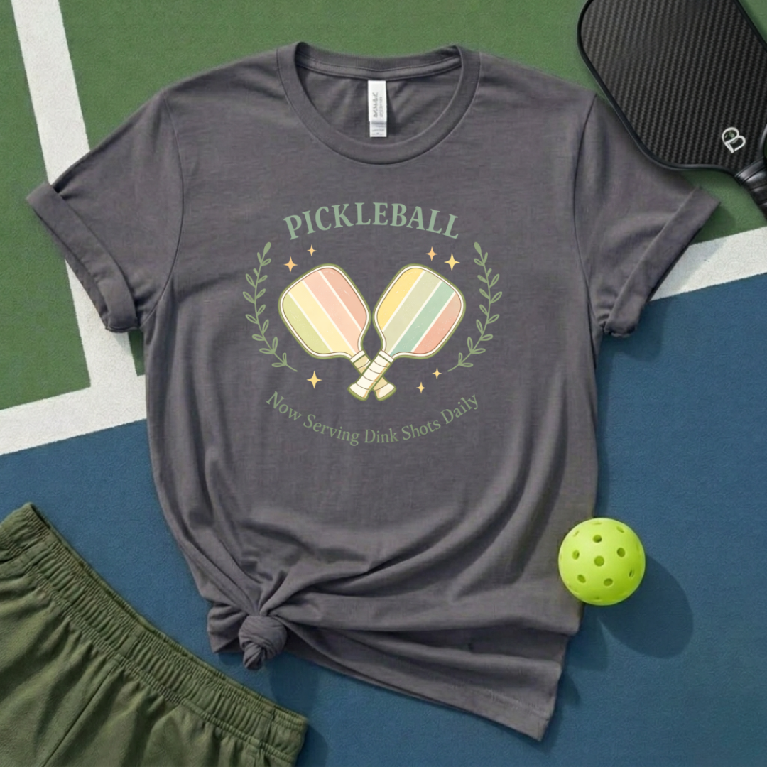 Pickleball Now Serving Dink Shots Daily T-Shirt