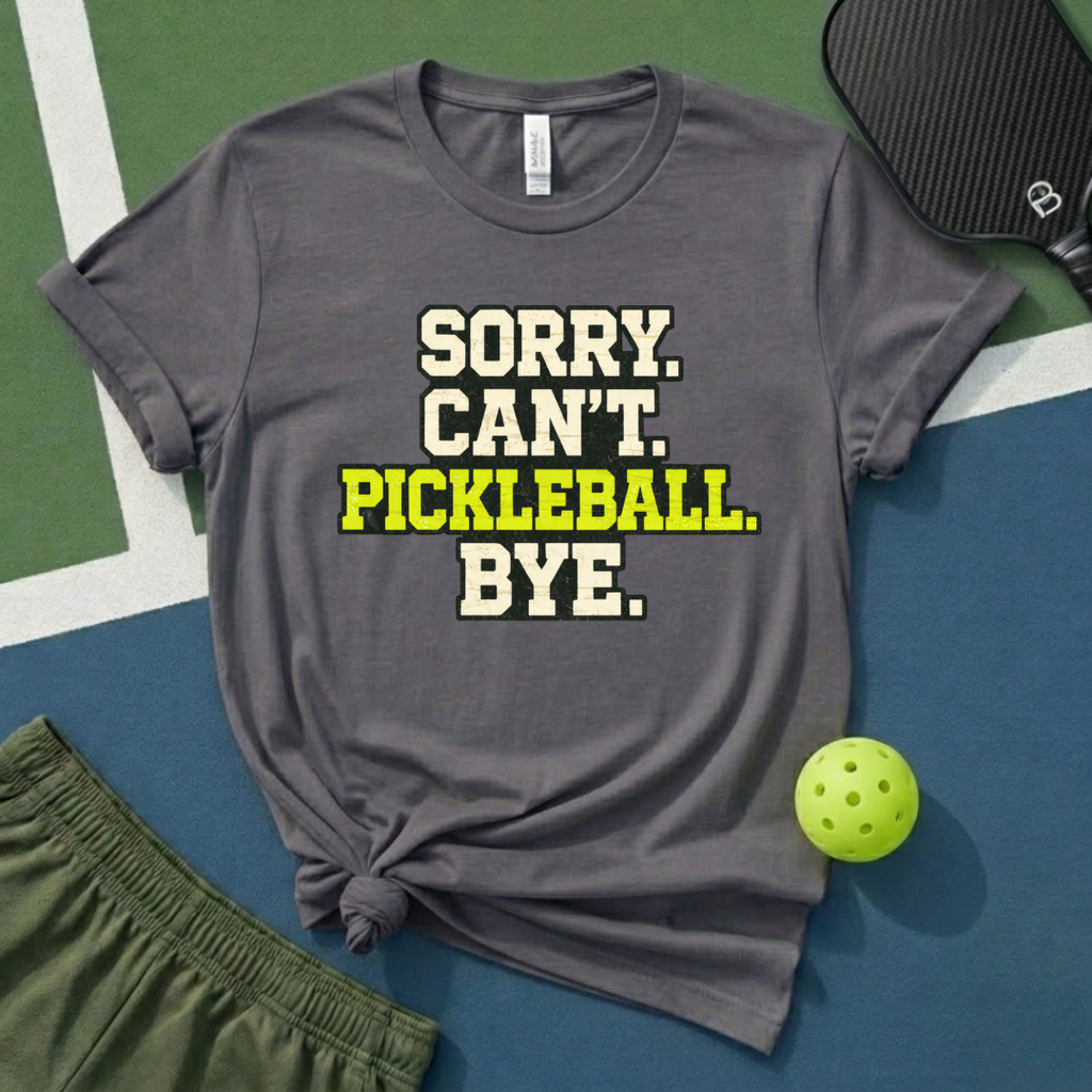 Sorry Cant Pickleball Bye T-Shirt