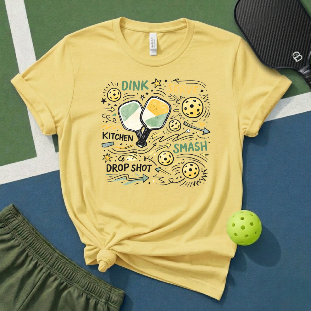 Pickleball Doodle T-Shirt