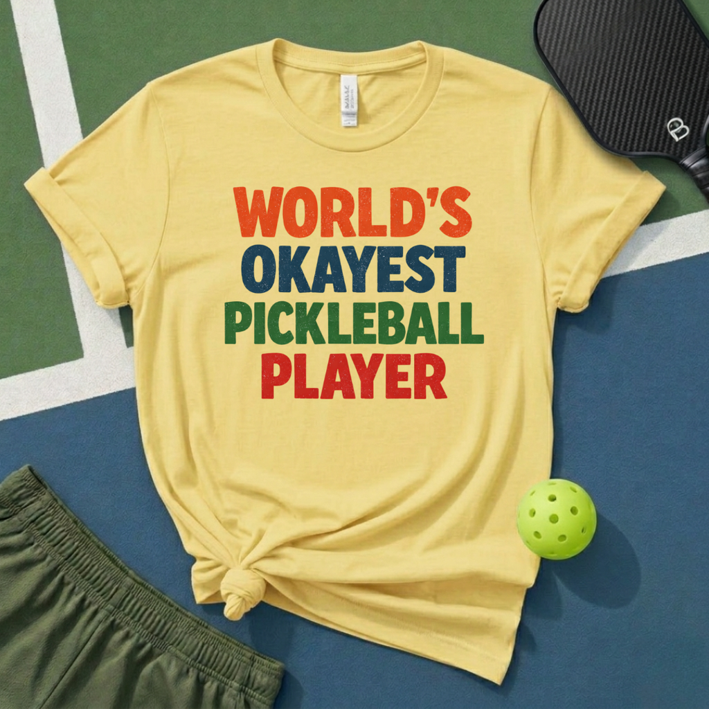 World's Okayest Pickleball Player T-Shirt