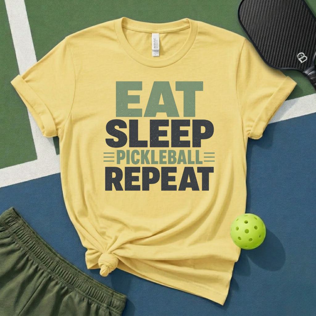 Eat Sleep Pickleball Repeat T-Shirt