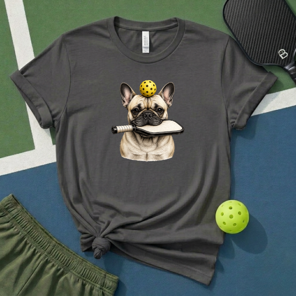 Pickleball French Bulldog T-Shirt