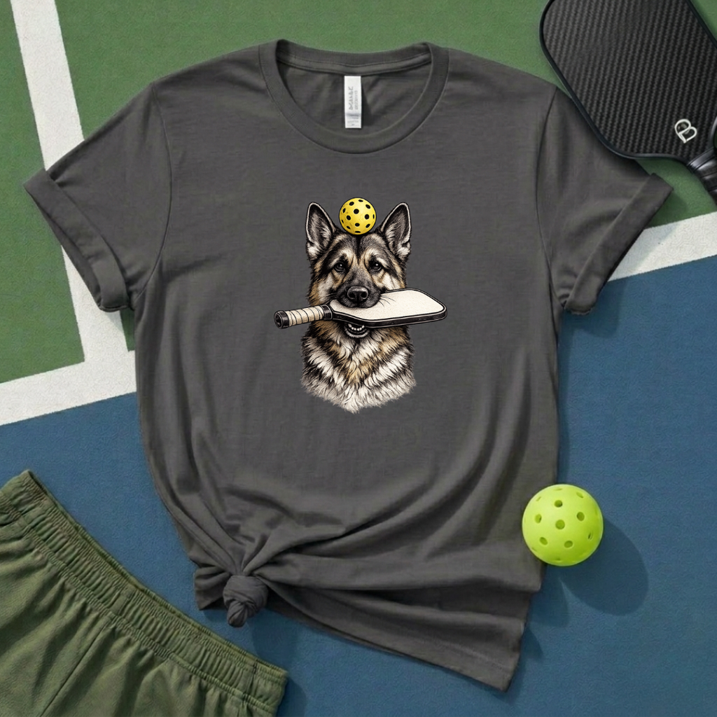 Pickleball German Shephard T-Shirt