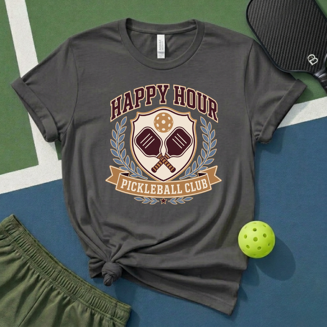 Happy Hour Pickleball T-Shirt