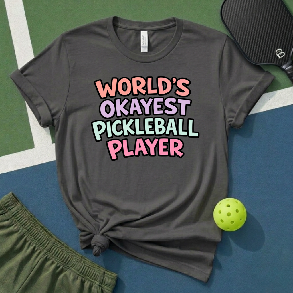 World's Okayest Pickleball Player T-Shirt