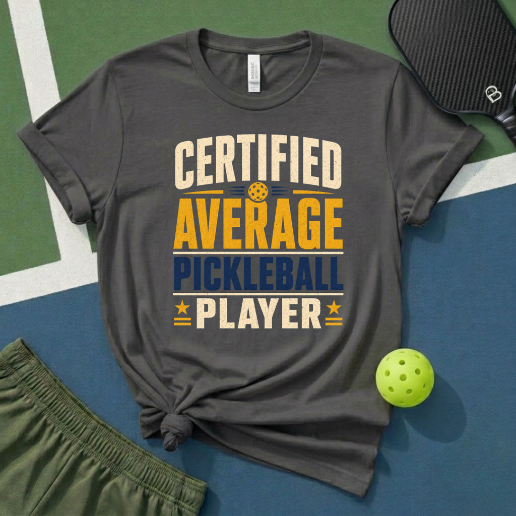 Certified Average Pickleball Player T-Shirt