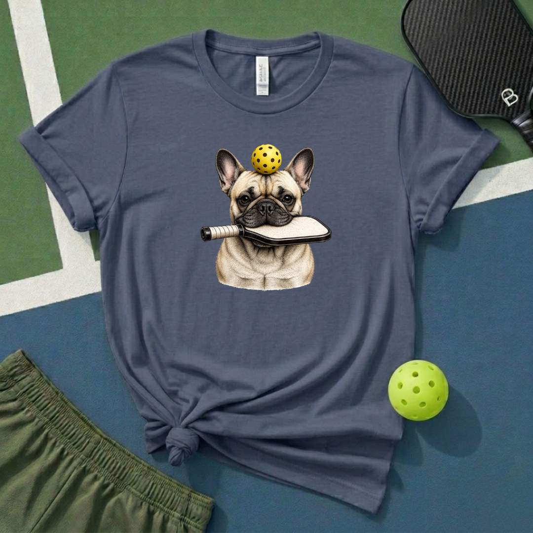 Pickleball French Bulldog T-Shirt