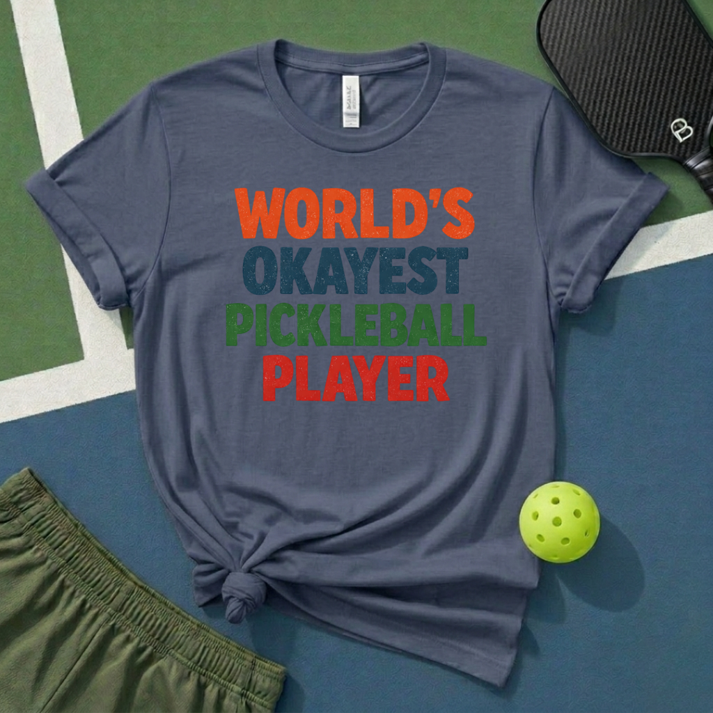 World's Okayest Pickleball Player T-Shirt
