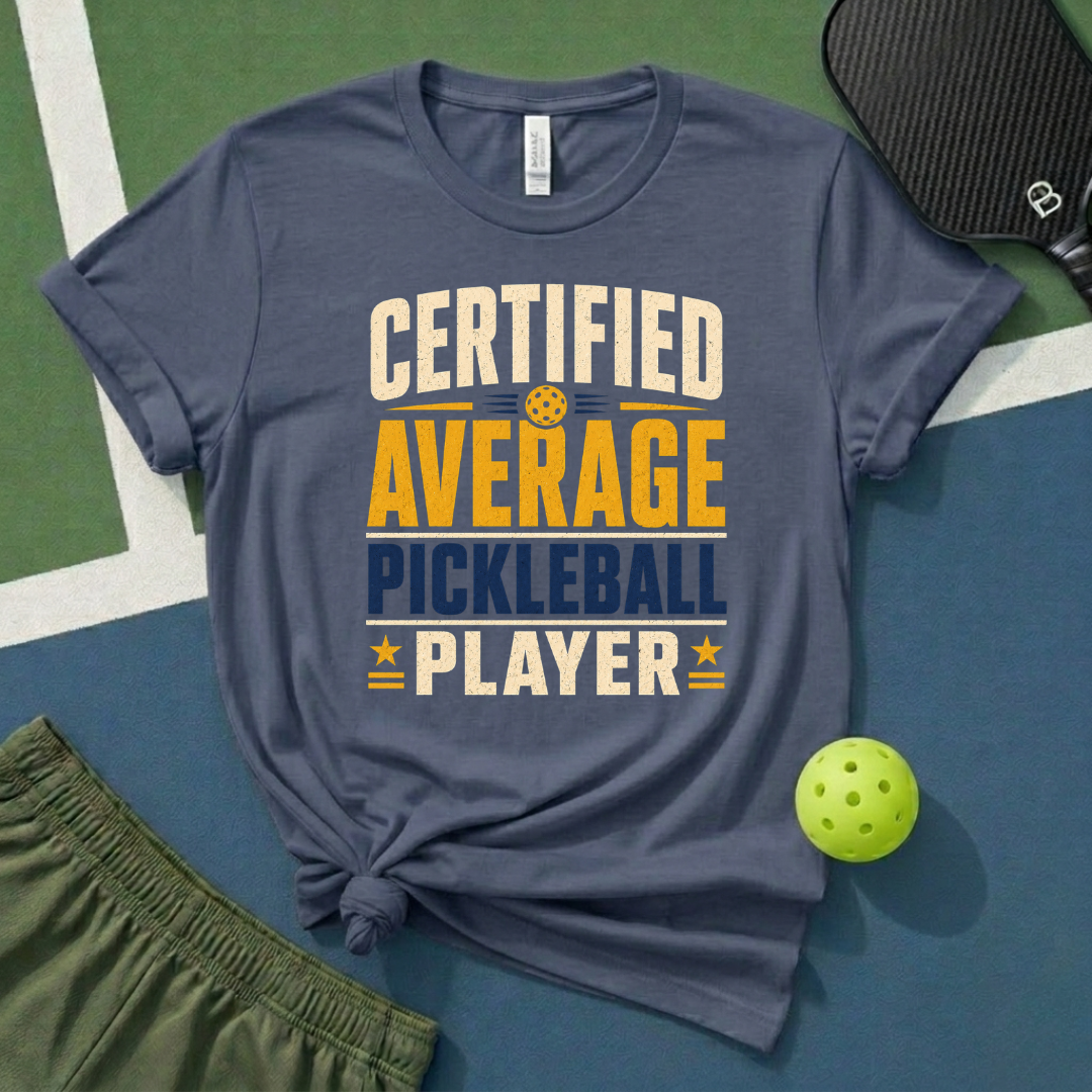 Certified Average Pickleball Player T-Shirt
