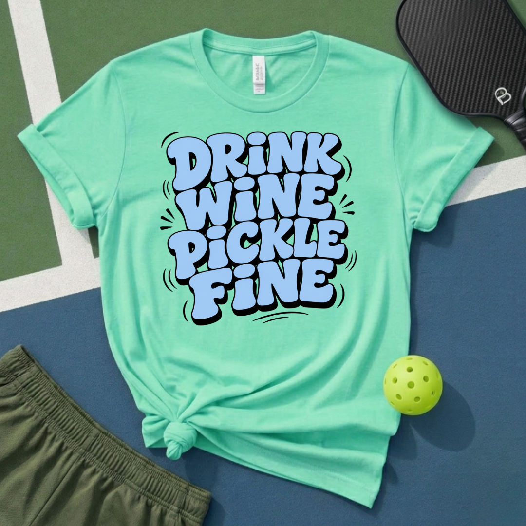 Drink Wine Pickle Fine T-Shirt