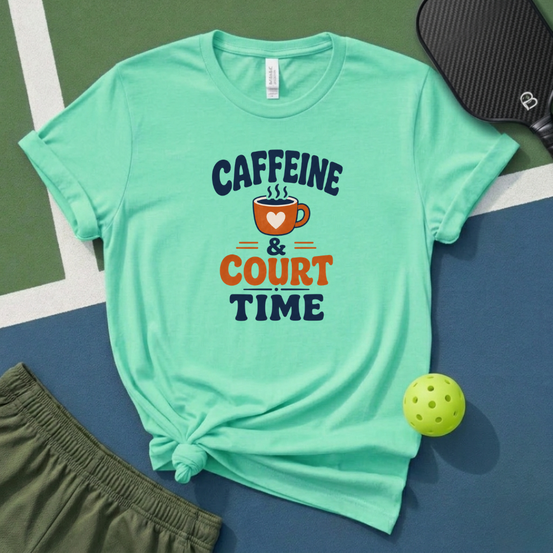 Caffeine & Court Time T-Shirt