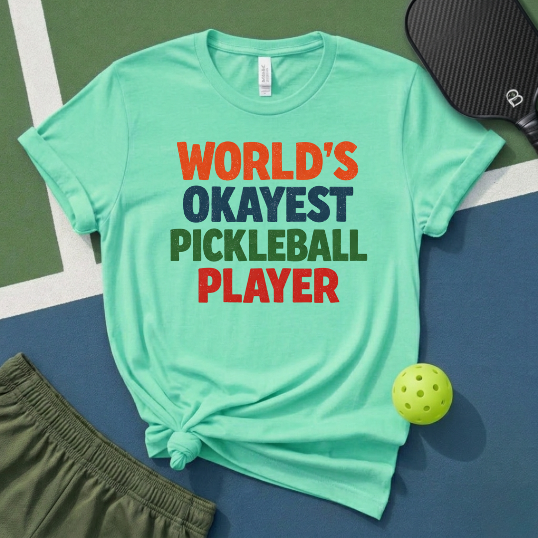 World's Okayest Pickleball Player T-Shirt
