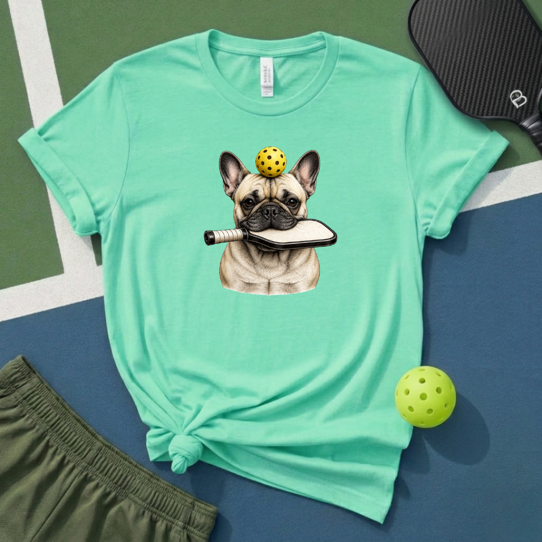 Pickleball French Bulldog T-Shirt