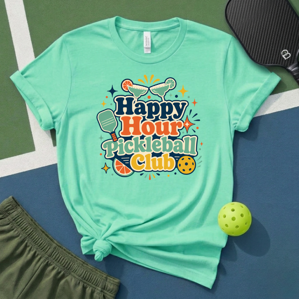 Happy Hour Pickleball Club T-Shirt