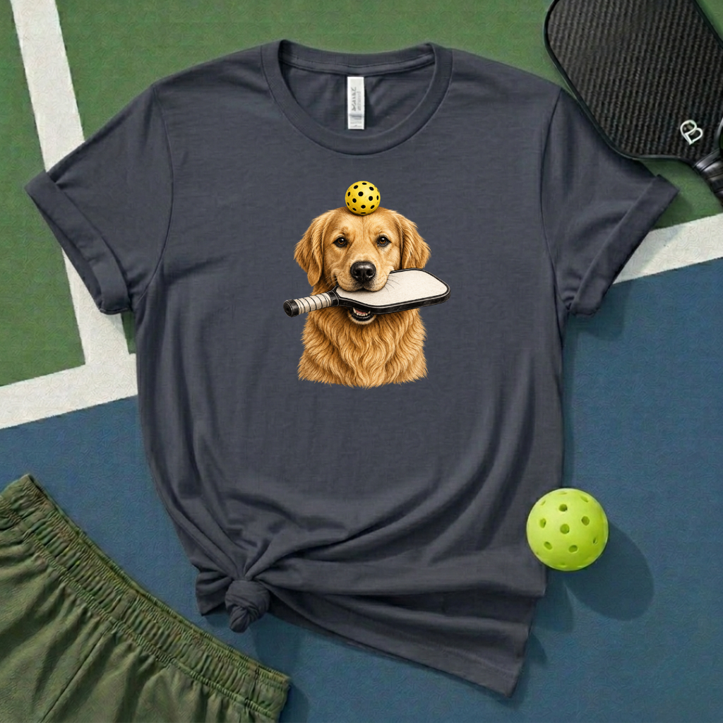 Pickleball Golden Retriever T-Shirt