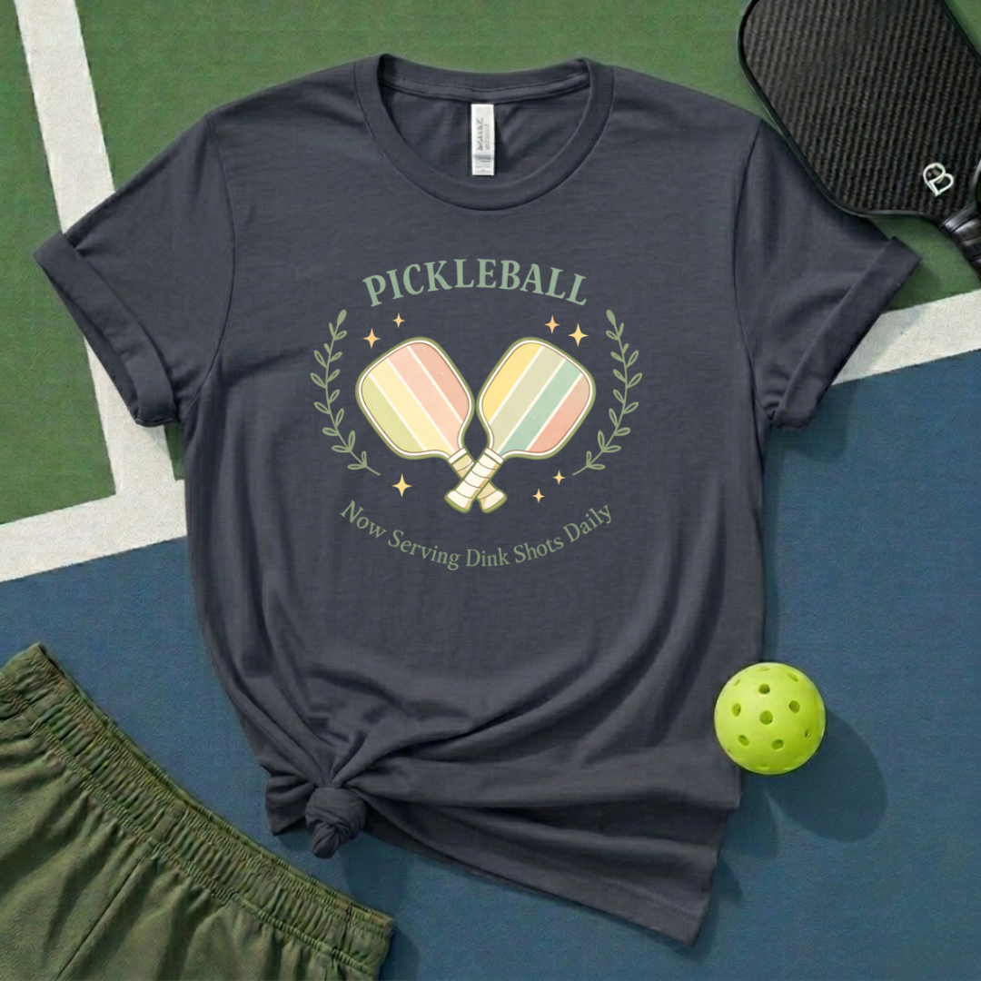 Pickleball Now Serving Dink Shots Daily T-Shirt