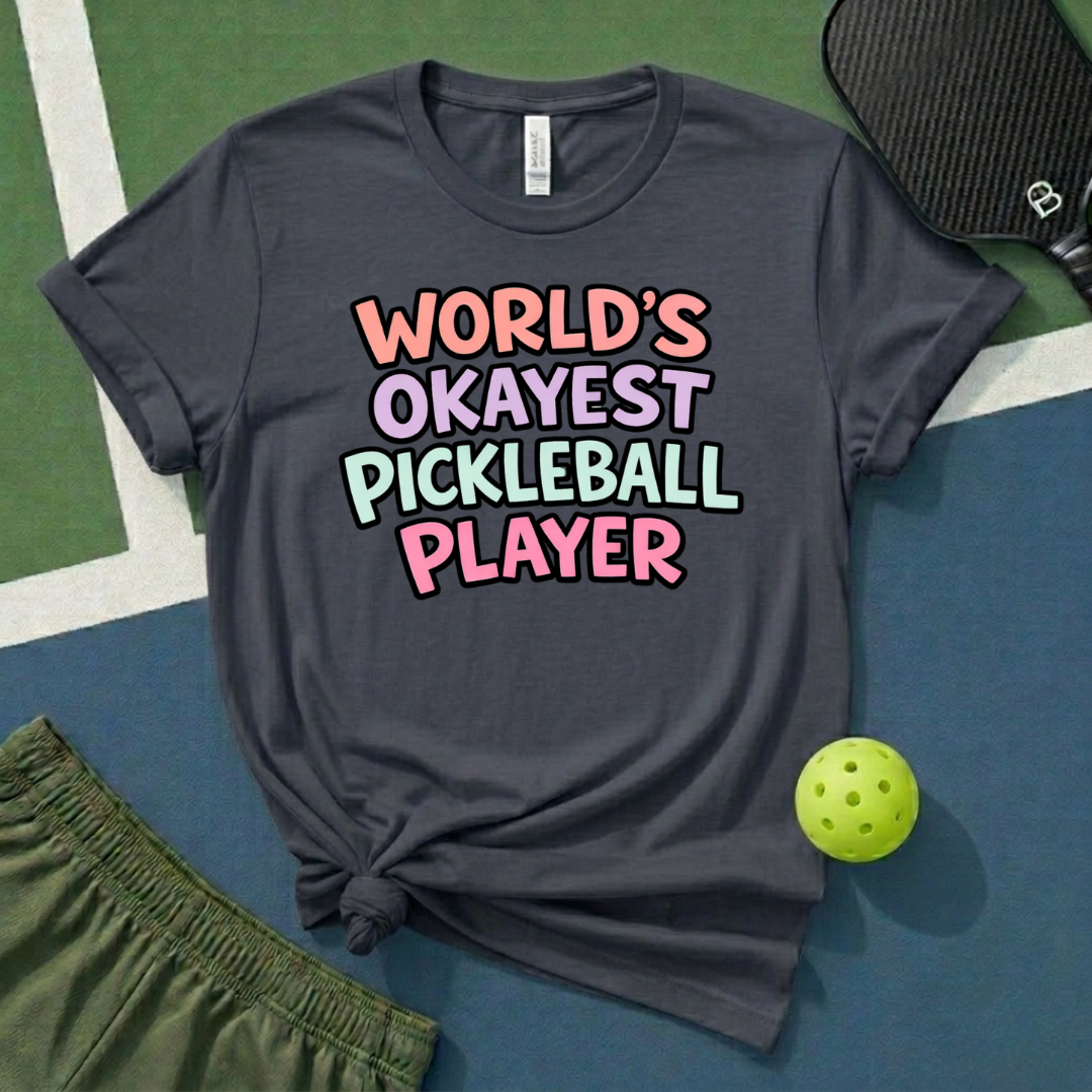 World's Okayest Pickleball Player T-Shirt