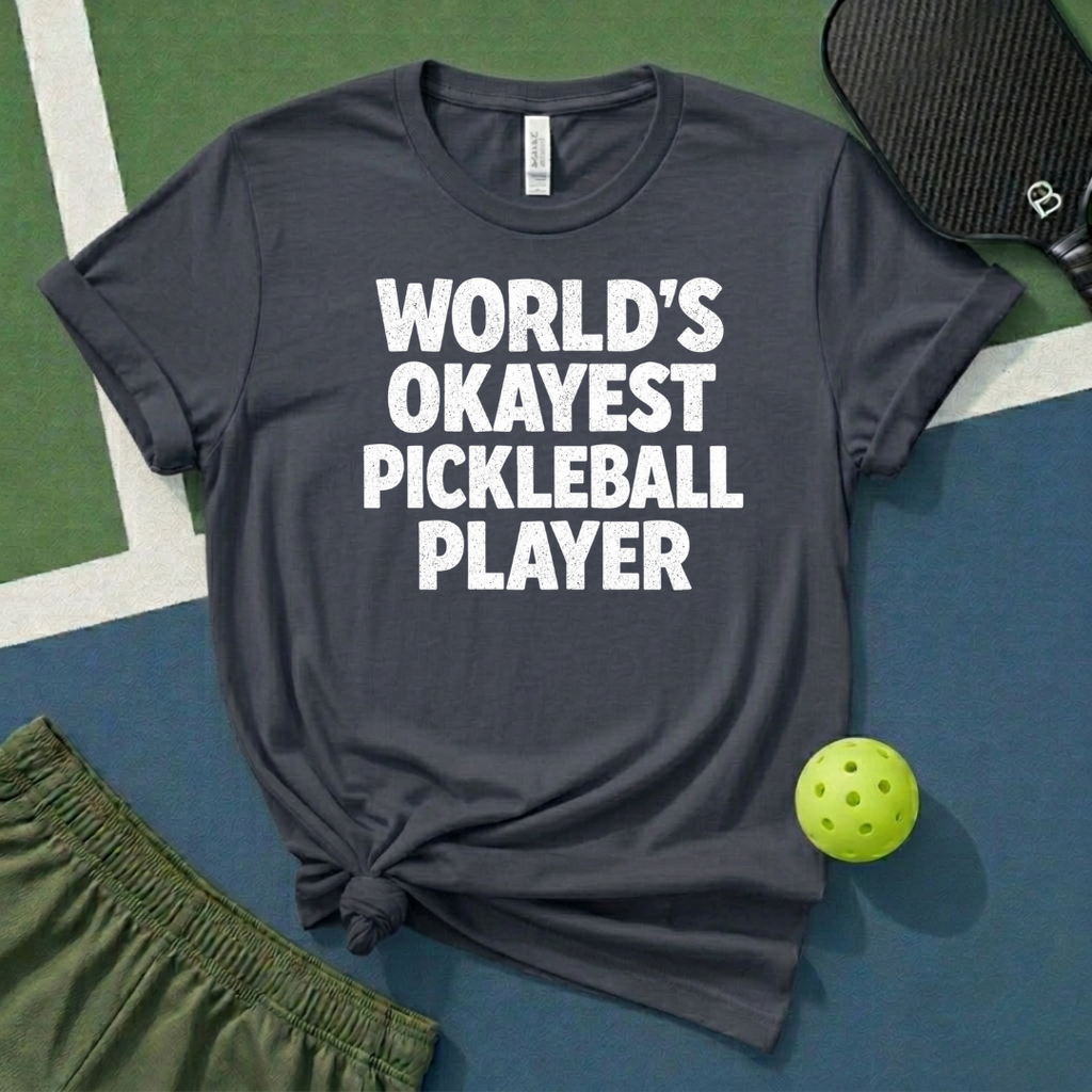 World's Okayest Pickleball Player T-Shirt