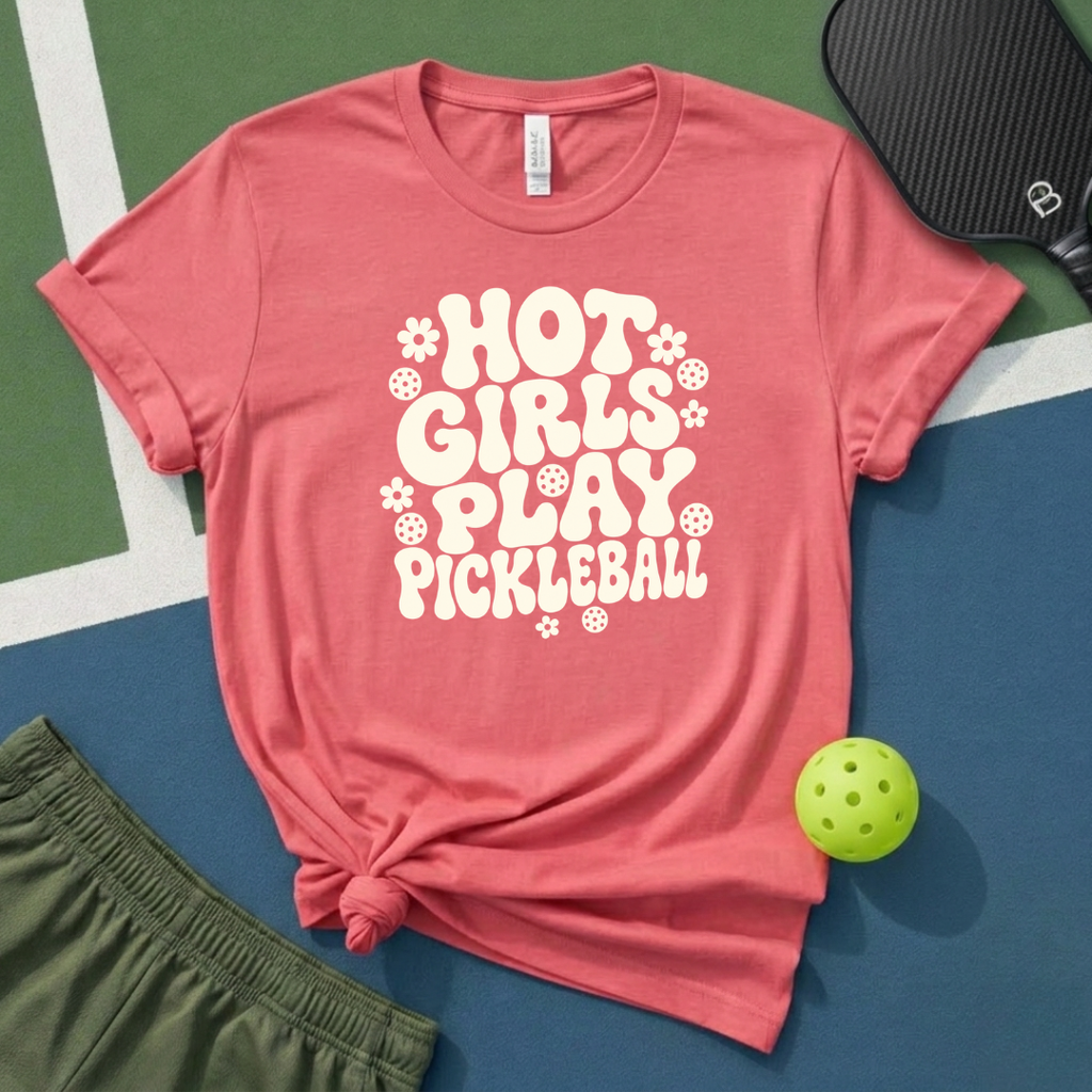 Hot Girls Play Pickleball T-Shirt