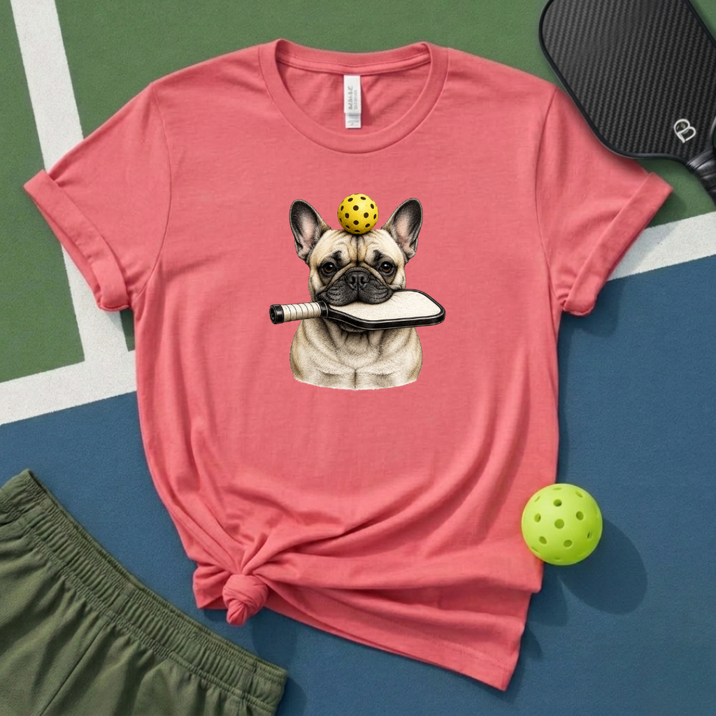 Pickleball French Bulldog T-Shirt