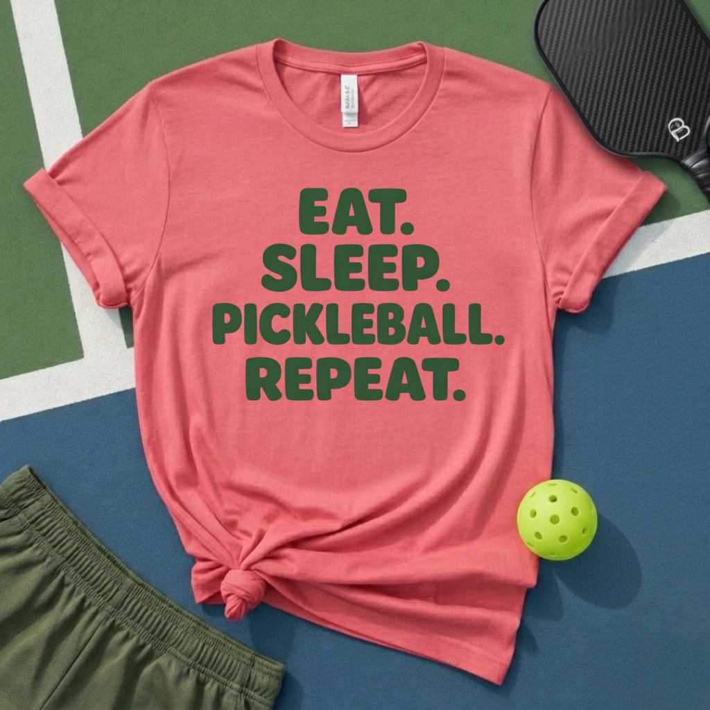 Eat Sleep Pickleball Repeat T-Shirt