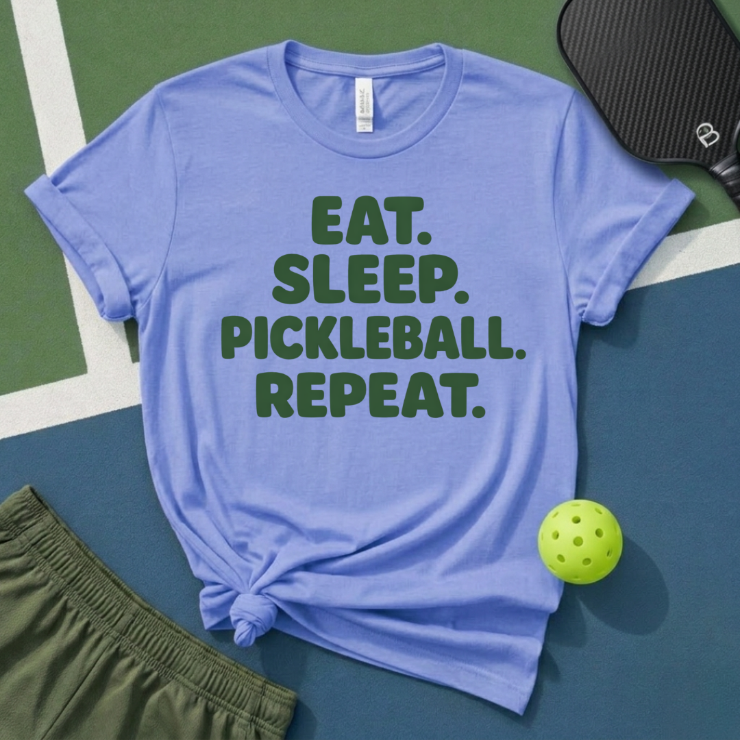 Eat Sleep Pickleball Repeat T-Shirt