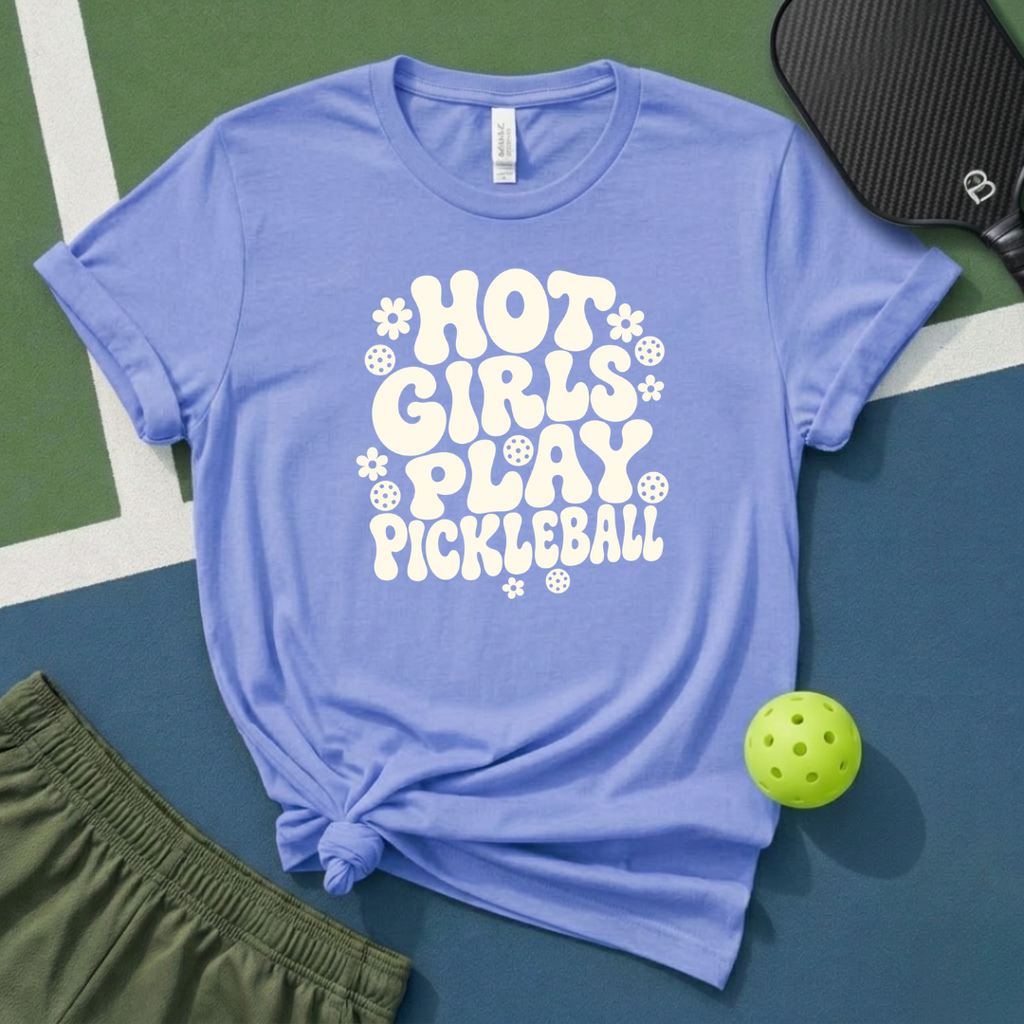 Hot Girls Play Pickleball T-Shirt