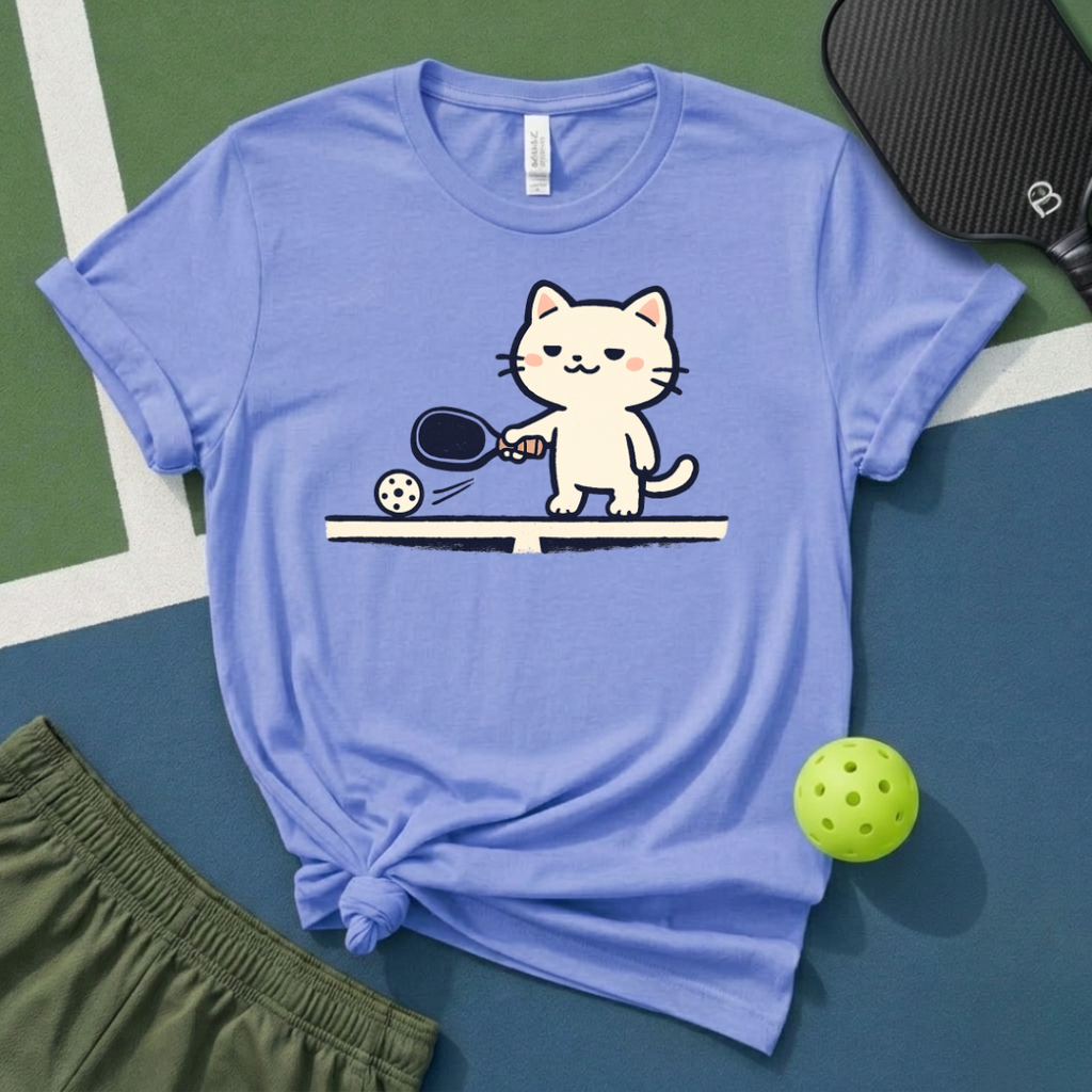 Pickleball Cat T-Shirt