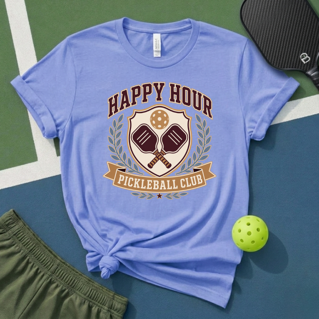 Happy Hour Pickleball T-Shirt