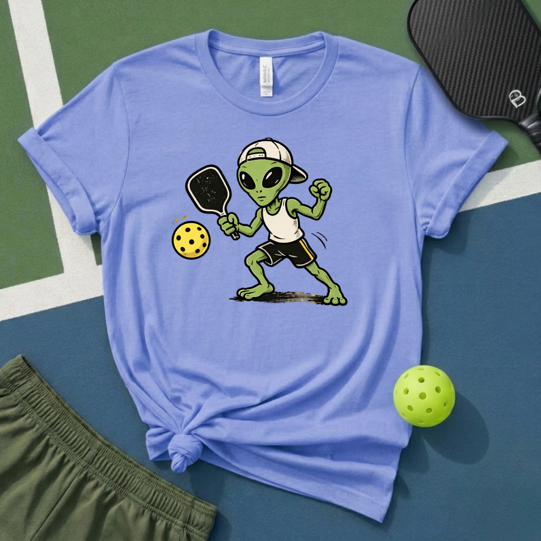Alien Pickleballer T-Shirt