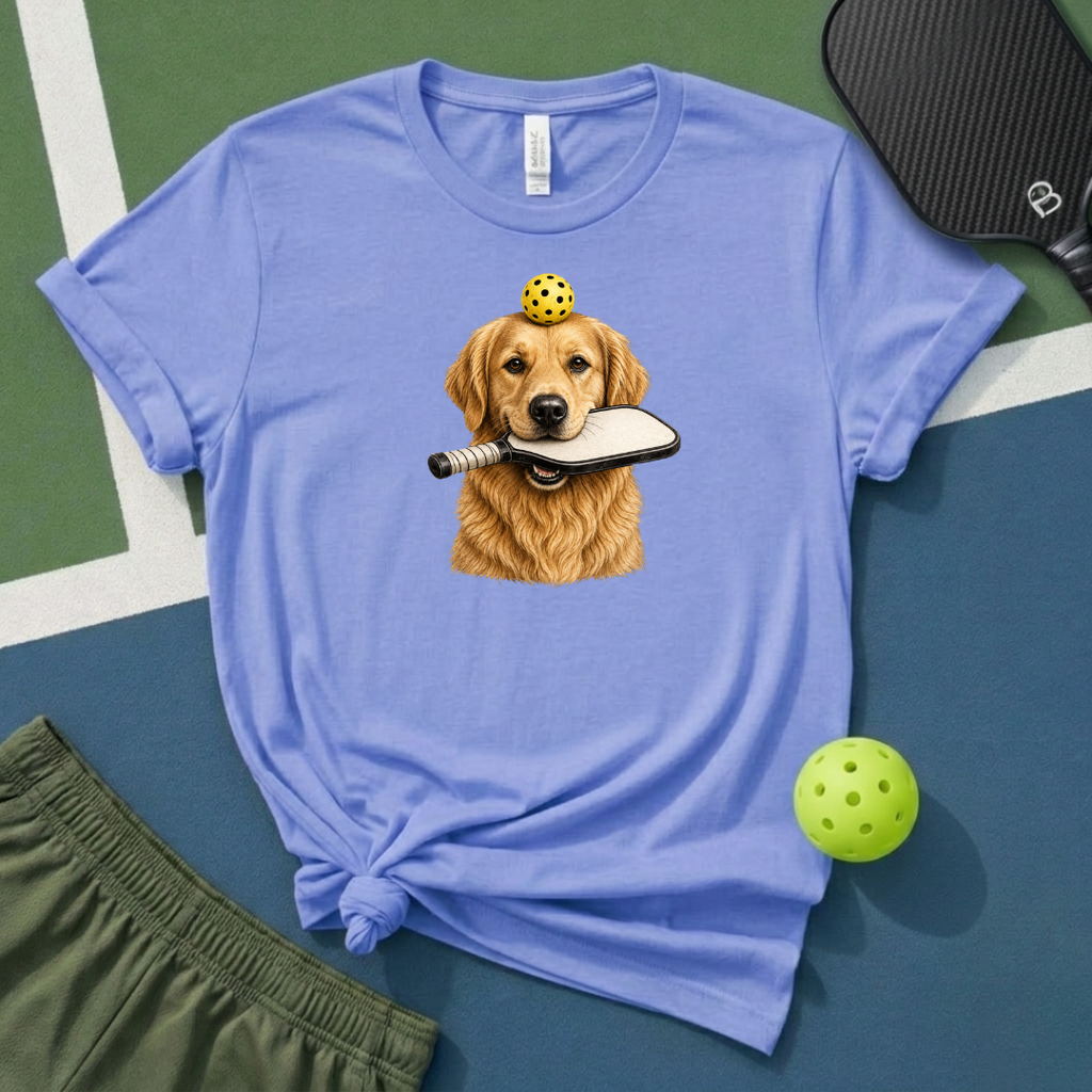 Pickleball Golden Retriever T-Shirt