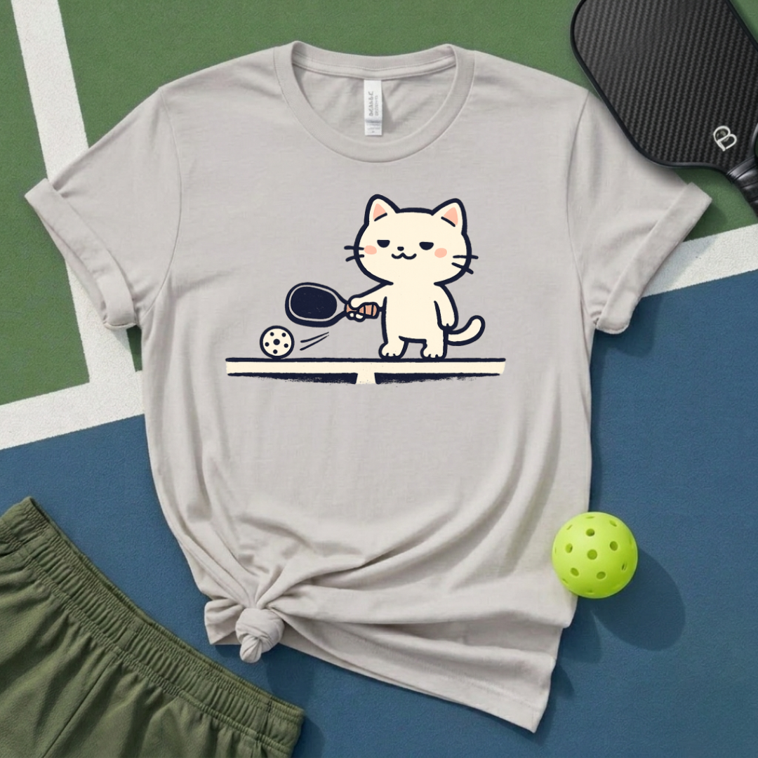 Pickleball Cat T-Shirt