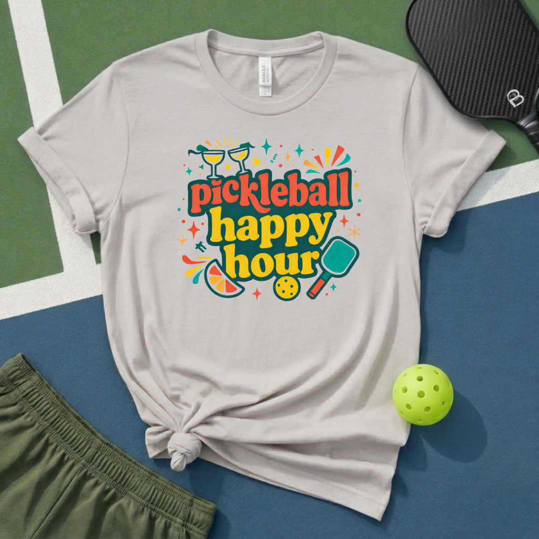 Pickleball Happy Hour T-Shirt