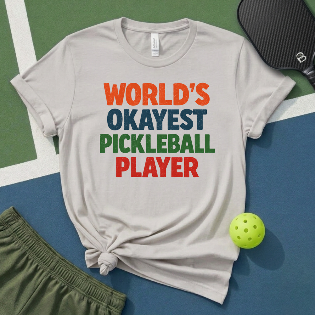 World's Okayest Pickleball Player T-Shirt