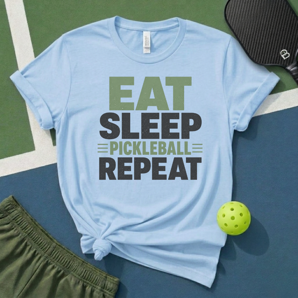 Eat Sleep Pickleball Repeat T-Shirt