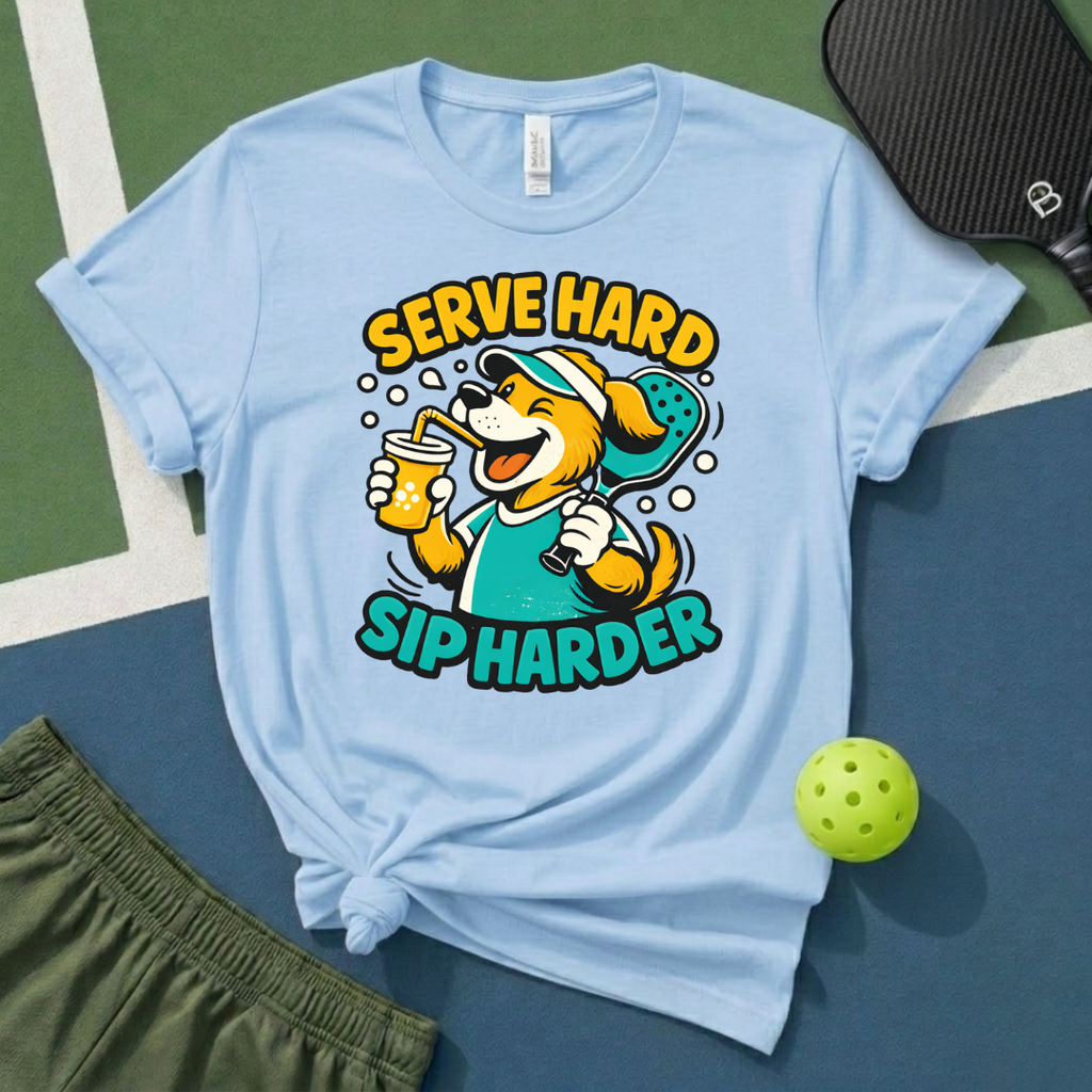 Serve Hard, Sip Harder T-Shirt