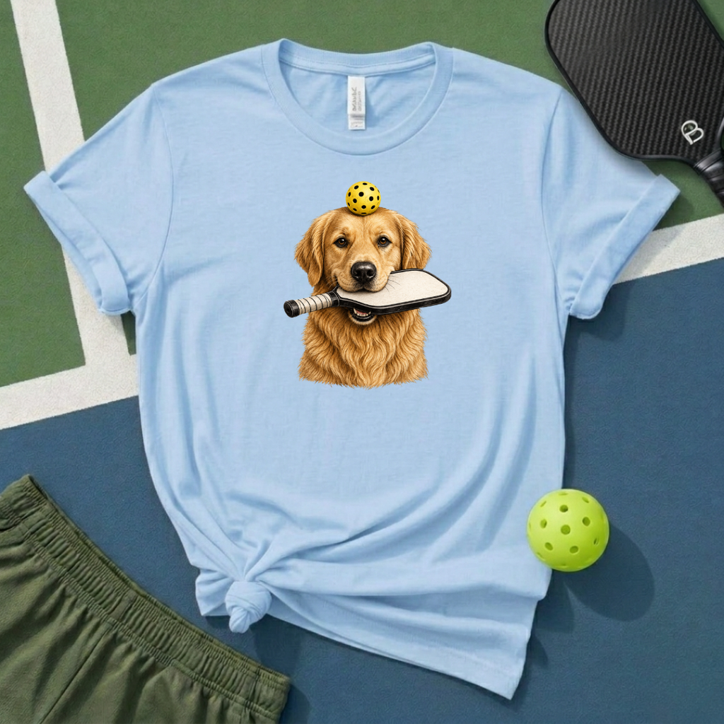 Pickleball Golden Retriever T-Shirt