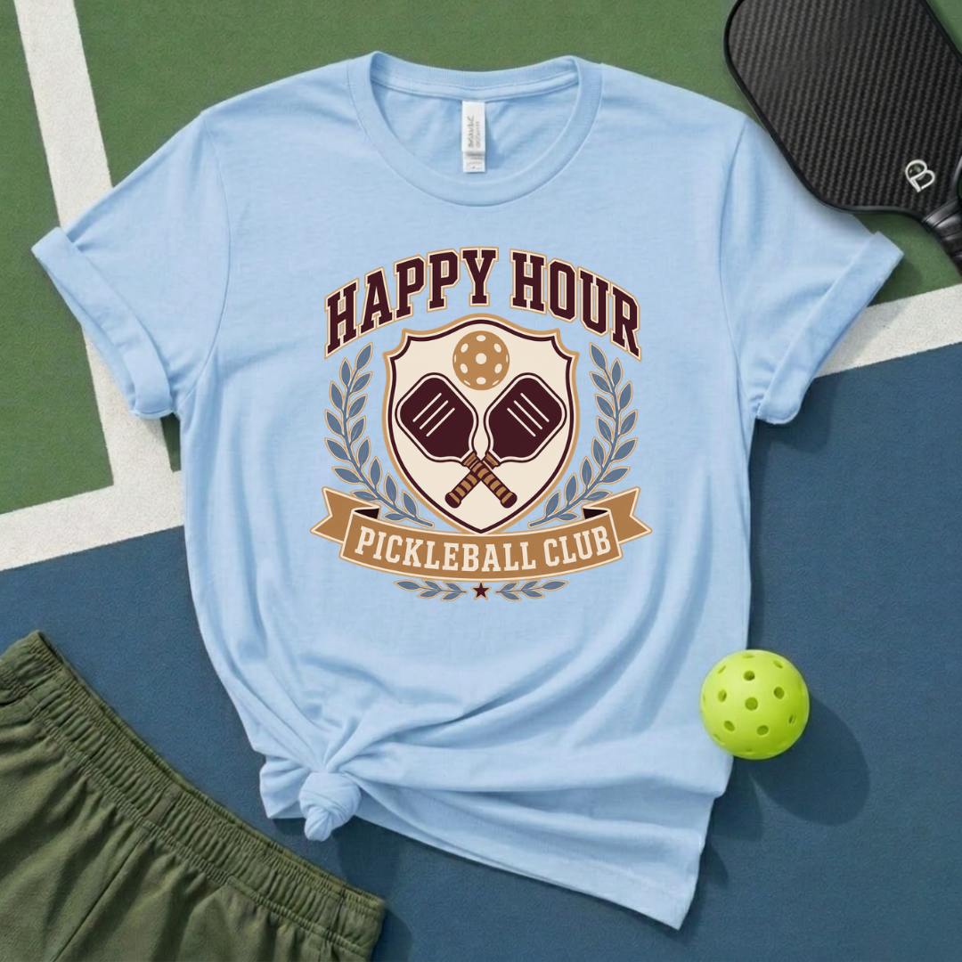 Happy Hour Pickleball T-Shirt