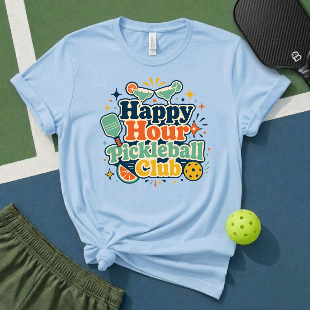 Happy Hour Pickleball Club T-Shirt