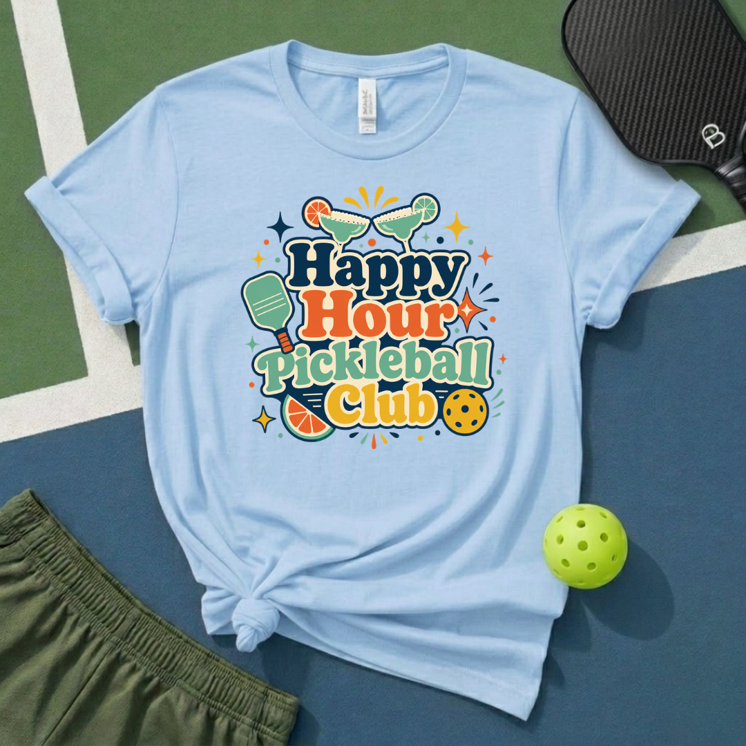 Happy Hour Pickleball Club T-Shirt