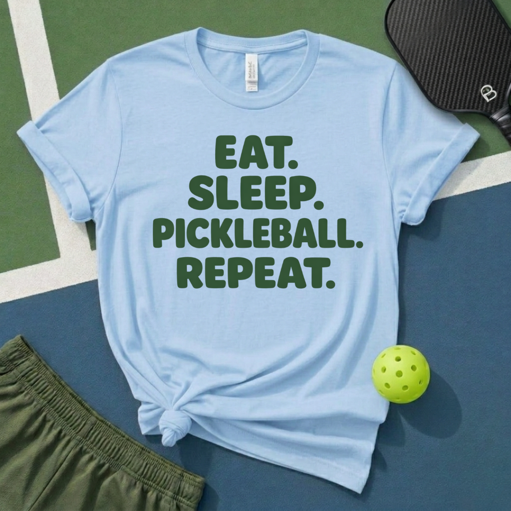 Eat Sleep Pickleball Repeat T-Shirt