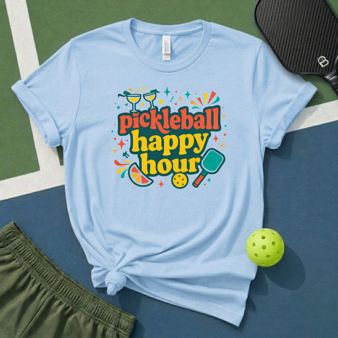 Pickleball Happy Hour T-Shirt