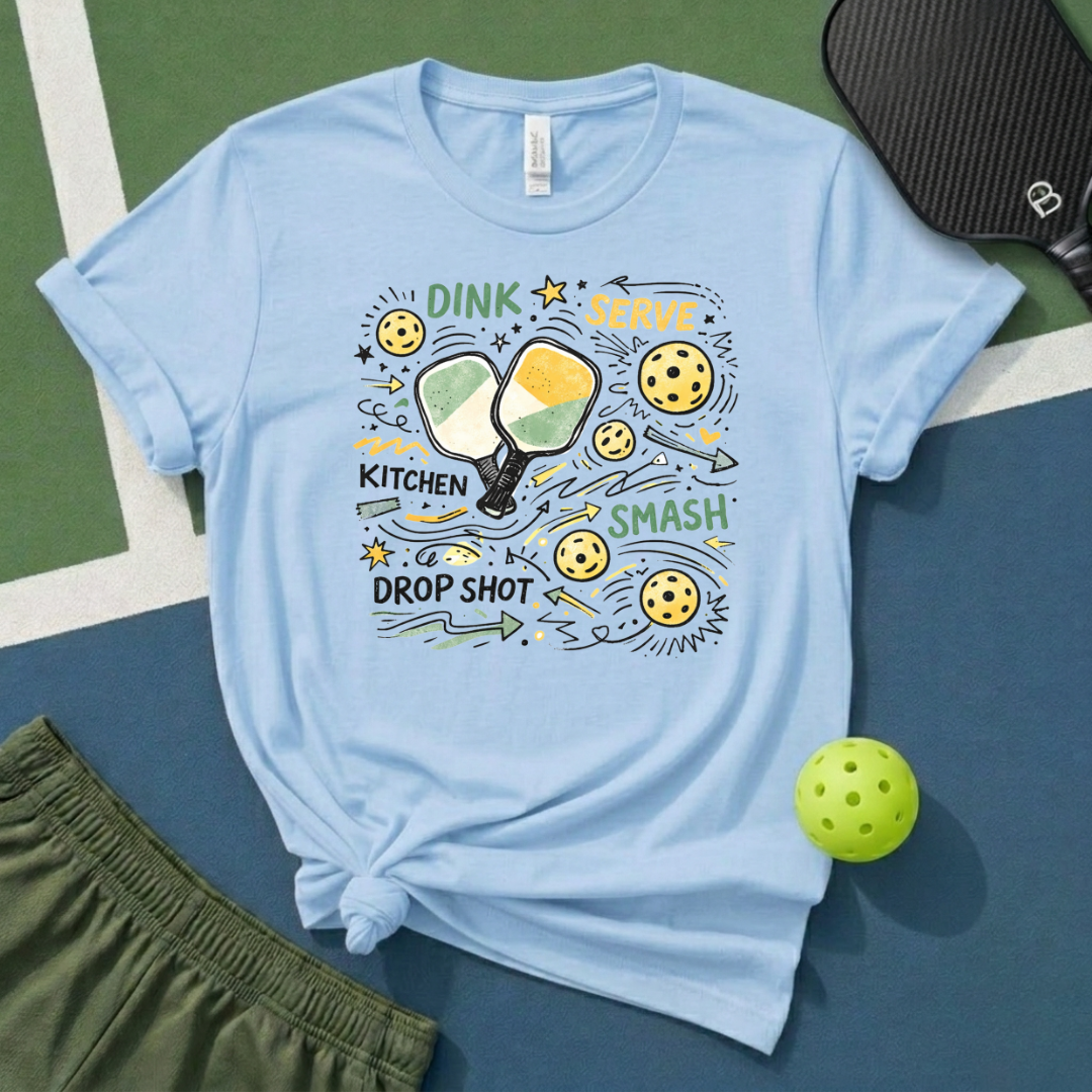 Pickleball Doodle T-Shirt
